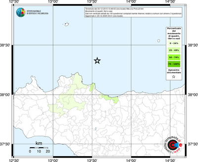 Mappa territorio comunale con almeno 3 questionari