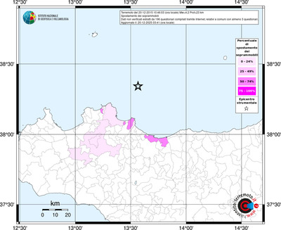 Mappa territorio comunale con almeno 3 questionari