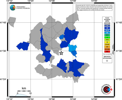 Mappa EMS - territori comuni