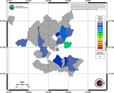 Mappa MCS - territori comuni