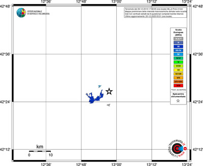 Mappa EMS - territori località