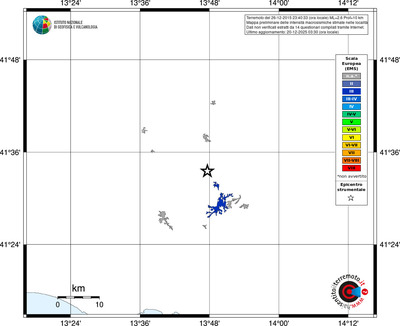 Mappa EMS - territori località