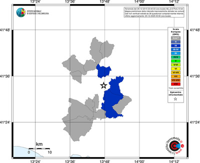 Mappa EMS - territori comuni