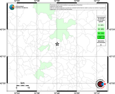 Mappa territorio comunale con almeno 3 questionari