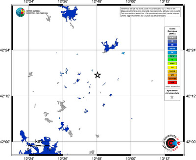 Mappa EMS - territori località