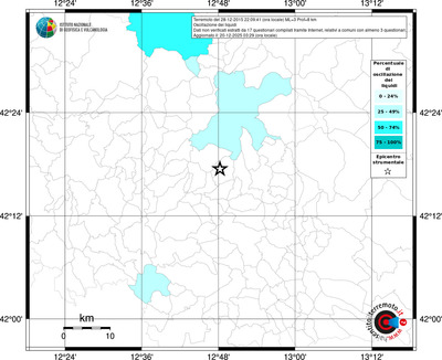 Mappa territorio comunale con almeno 3 questionari