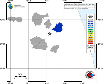 Mappa EMS - territori comuni