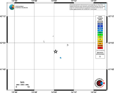 Mappa EMS - territori località