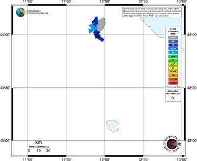Mappa EMS - territori comuni