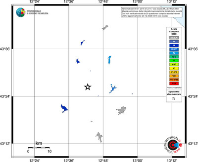 Mappa EMS - territori località