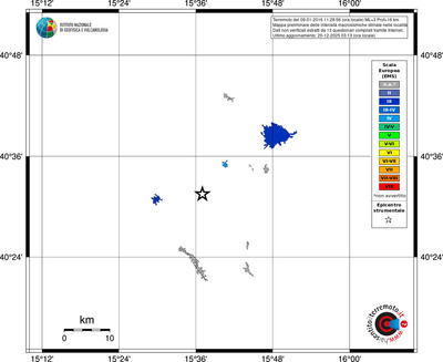 Mappa EMS - territori località