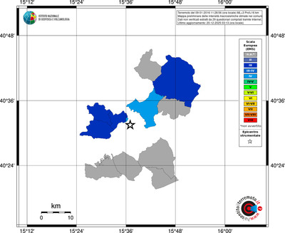 Mappa EMS - territori comuni