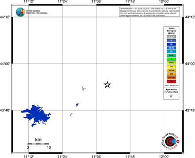 Mappa EMS - territori località
