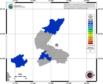 Mappa EMS - territori comuni