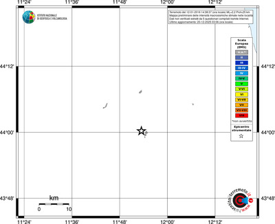 Mappa EMS - territori località