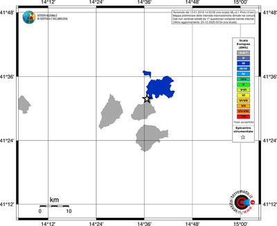 Mappa EMS - territori comuni