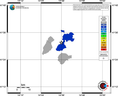 Mappa EMS - territori comuni