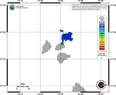 Mappa EMS - territori comuni