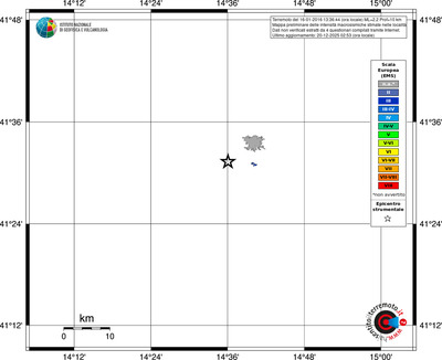 Mappa EMS - territori località
