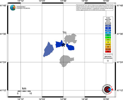 Mappa MCS - territori comuni