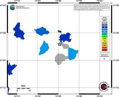Mappa EMS - territori comuni