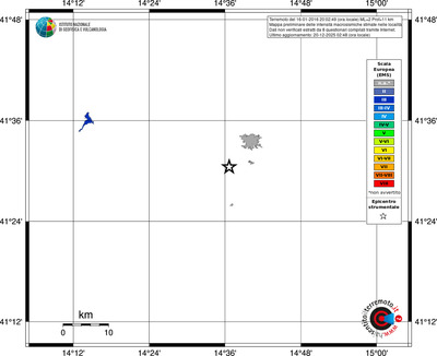 Mappa EMS - territori località