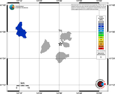 Mappa EMS - territori comuni