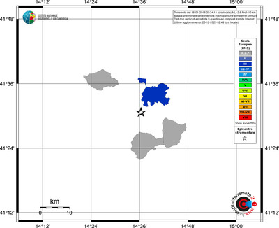 Mappa EMS - territori comuni