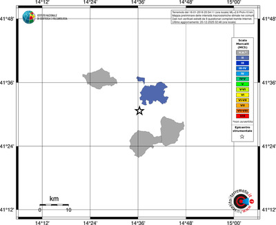 Mappa MCS - territori comuni