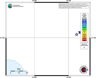 Mappa EMS - territori località