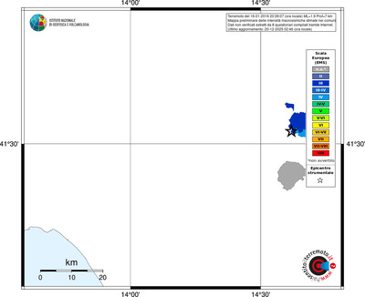 Mappa EMS - territori comuni
