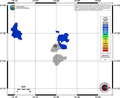 Mappa EMS - territori comuni