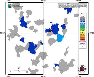 Mappa EMS - territori comuni