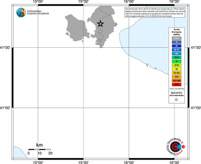 Mappa EMS - territori comuni