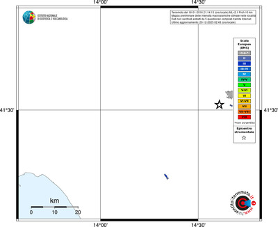 Mappa EMS - territori località