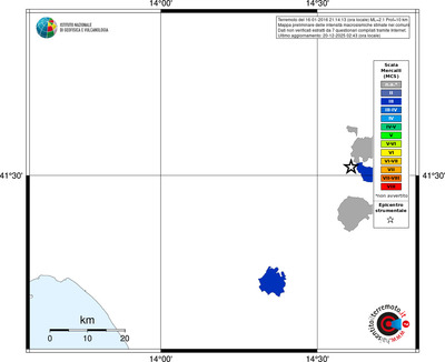 Mappa MCS - territori comuni
