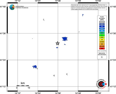 Mappa EMS - territori località