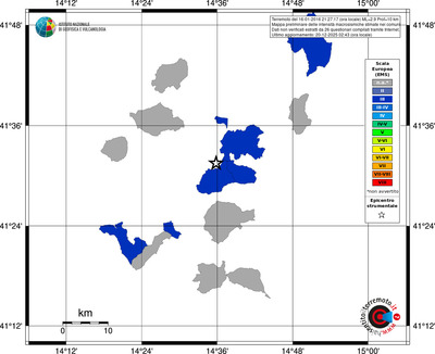 Mappa EMS - territori comuni