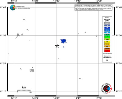 Mappa EMS - territori località