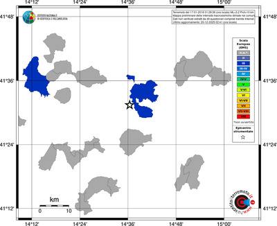 Mappa EMS - territori comuni