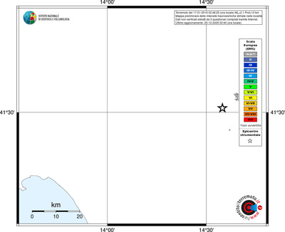 Mappa EMS - territori località