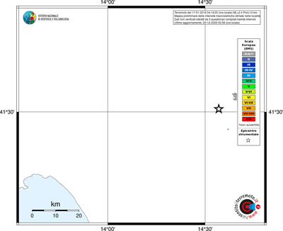 Mappa EMS - territori località