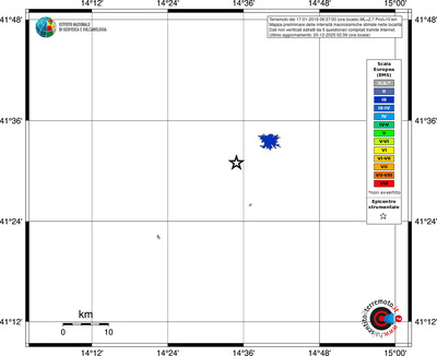Mappa EMS - territori località