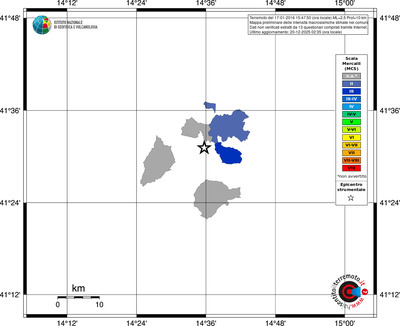 Mappa MCS - territori comuni