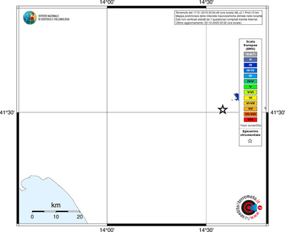 Mappa EMS - territori località
