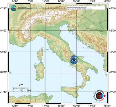 Area di invio delle email agli iscritti