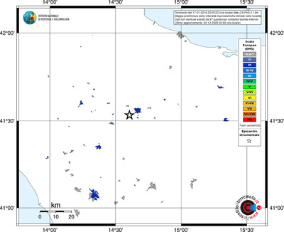 Mappa EMS - territori località
