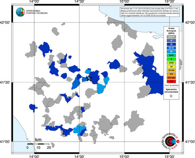 Mappa EMS - territori comuni