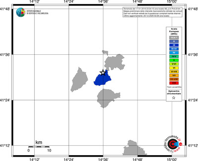 Mappa EMS - territori comuni