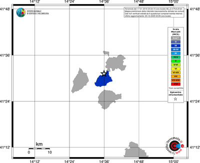 Mappa MCS - territori comuni